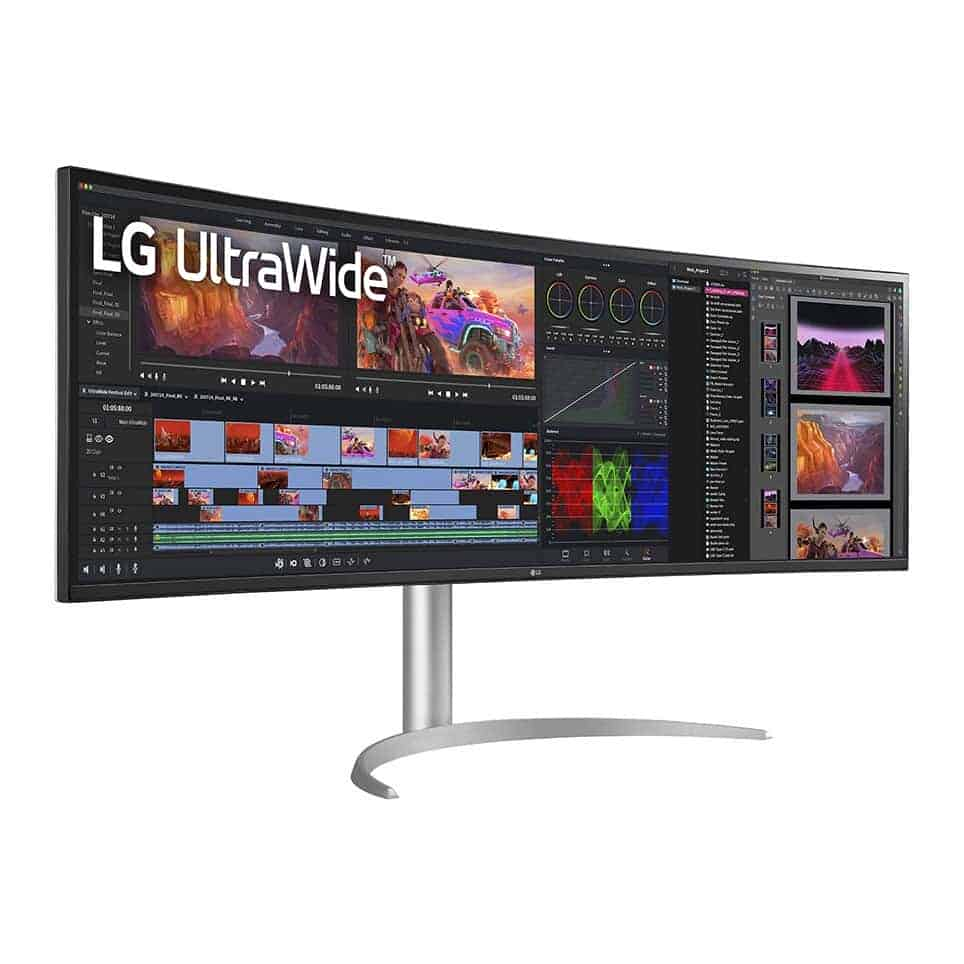 (image for) LG 49" Ultrawide DQHD 144Hz Curved FreeSync Premium Pro IPS Monitor